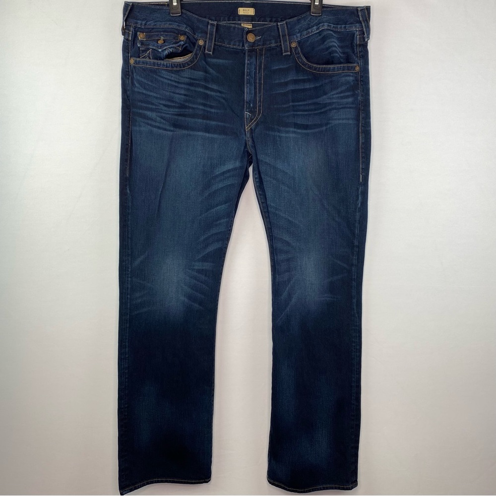 Dark washed True Religion “Billy” bootcut jeans
